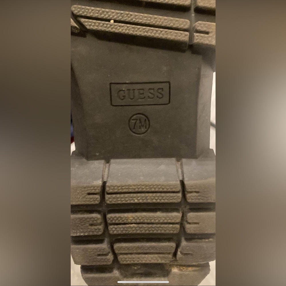 Guess chunky combat boots